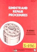 Sundstrand-Sundstrand 15 Series, Hydrostatic Transmissions, Repair Procedures Manual 1974-15-15 Series-01